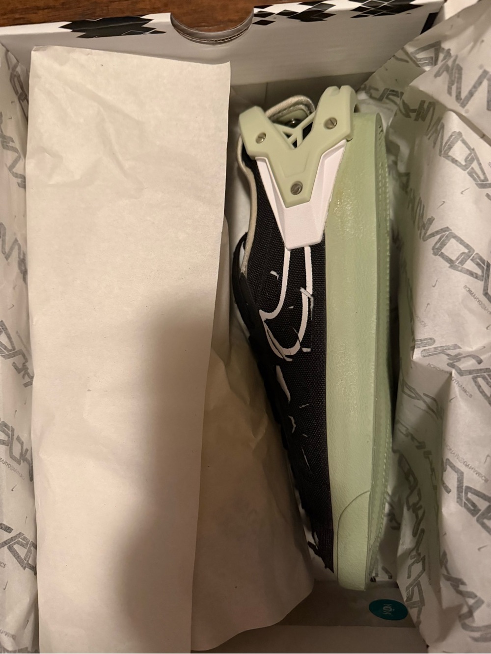 Nike Black & Light Green ACRNM Sneakers